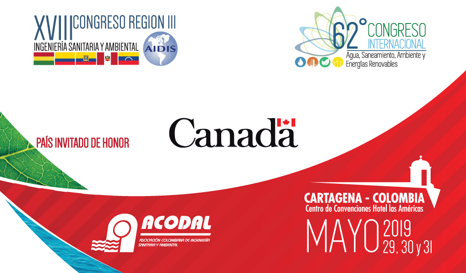 62º CONGRESO INTERNACIONAL DE AGUA SANEAMIENTO, AMBIENTE Y ENERGÍAS RENOVABLES – MAYO 29, 30 Y 31 DE 2019